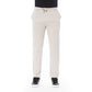 Beige Cotton Men Pant