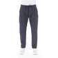 Blue Cotton Men's Trouser