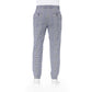 Blue Polyester Men Pant