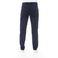 Blue Cotton Men Pant