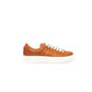 Orange Leather Men Sneaker