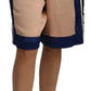 Pink Blue High Waist Casual Sweatshorts Shorts