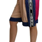 Pink Blue High Waist Casual Sweatshorts Shorts