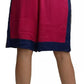 Pink Blue High Waist Casual Sweatshorts Shorts