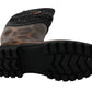 Black Brown Leopard Booties Boots Shoes
