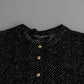 Black Virgin Wool Pre-Owned Cardigan Sweater