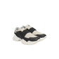 Black Leather Women Platform Sneaker