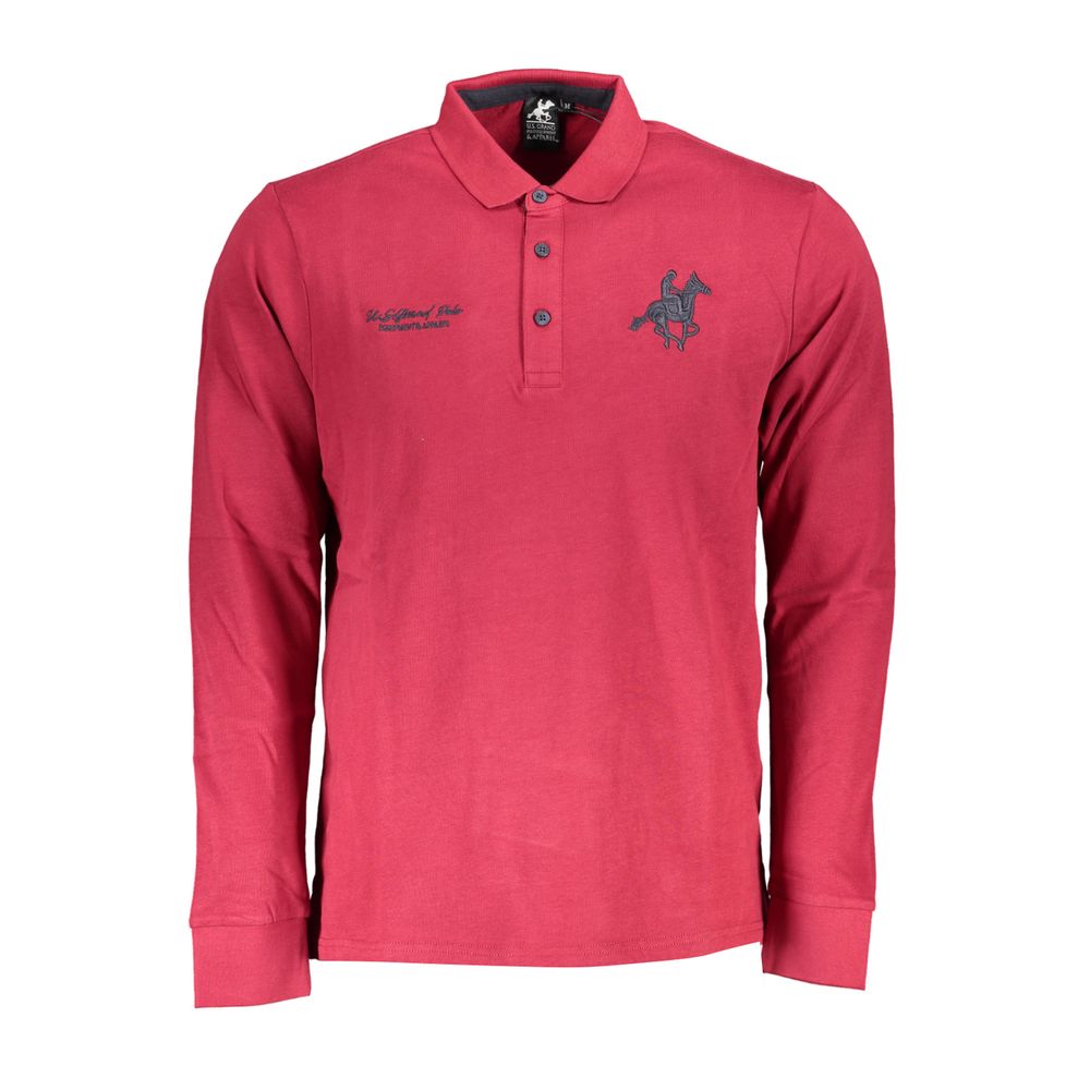 Red Cotton Polo Shirt