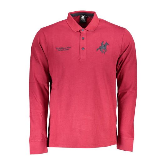 Red Cotton Polo Shirt