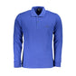 Blue Cotton Polo Shirt
