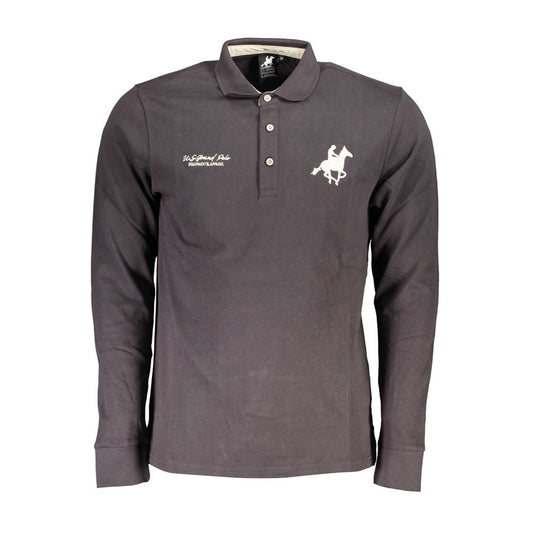 Gray Cotton Polo Shirt