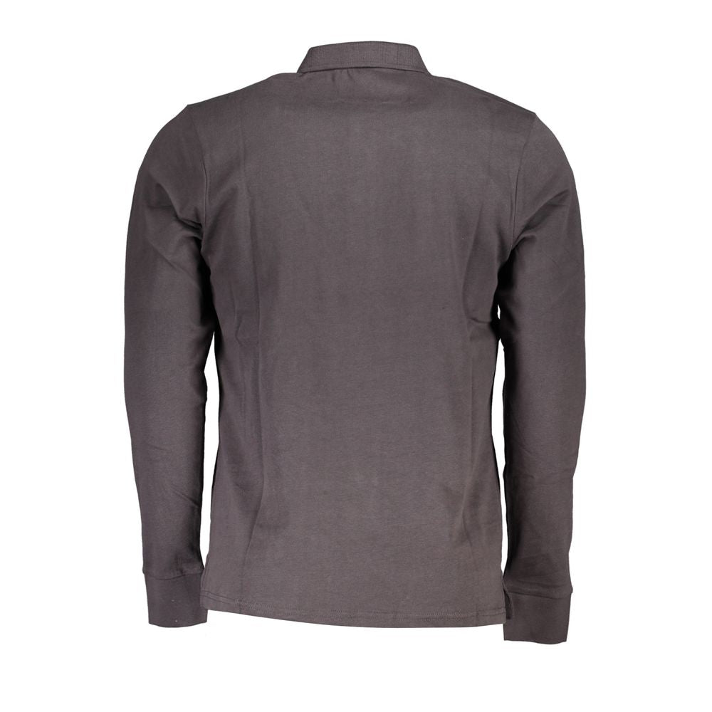 Gray Cotton Polo Shirt