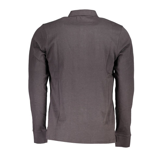Gray Cotton Polo Shirt