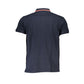 Blue Cotton Polo Shirt