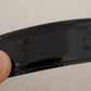 Black Patent Leather Gold Logo Engraved Buckle Belt