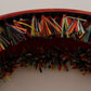Multicolor Floral Wide Waist Carretto Belt