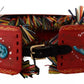 Multicolor Floral Wide Waist Carretto Belt