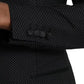 Black Jacquard MARTINI Single Breasted Coat Blazer
