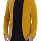 Yellow Velvet Single Breasted Blazer SICILIA