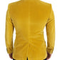Yellow Velvet Single Breasted Blazer SICILIA