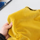 Yellow Velvet Single Breasted Blazer SICILIA