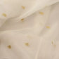 Off White Silk Blend Ascot Collar Blouse Top