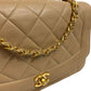 Diana Vintage Medium Beige Classic Quilted Lambskin