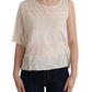 Beige Sleeveless Modal Top - Elevated Basics