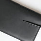 Black Leather Logo Embossed Men Mini Shoulder Bag