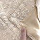 Gold Floral Jacquard Sheath A-line Long Dress