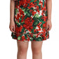 Red Green Portofino-Print Poplin Midi Dress