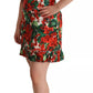 Red Green Portofino-Print Poplin Midi Dress