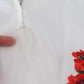 Silk White Portofino Motif Fitted Mini Dress