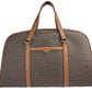 Travel Extra Large Brown PVC Top Zip Weekender Luggage Bag