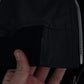 Black Leather Full Zip Men Bomber Jacket