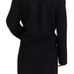 Black Double Breasted Belted Blazer Jacket