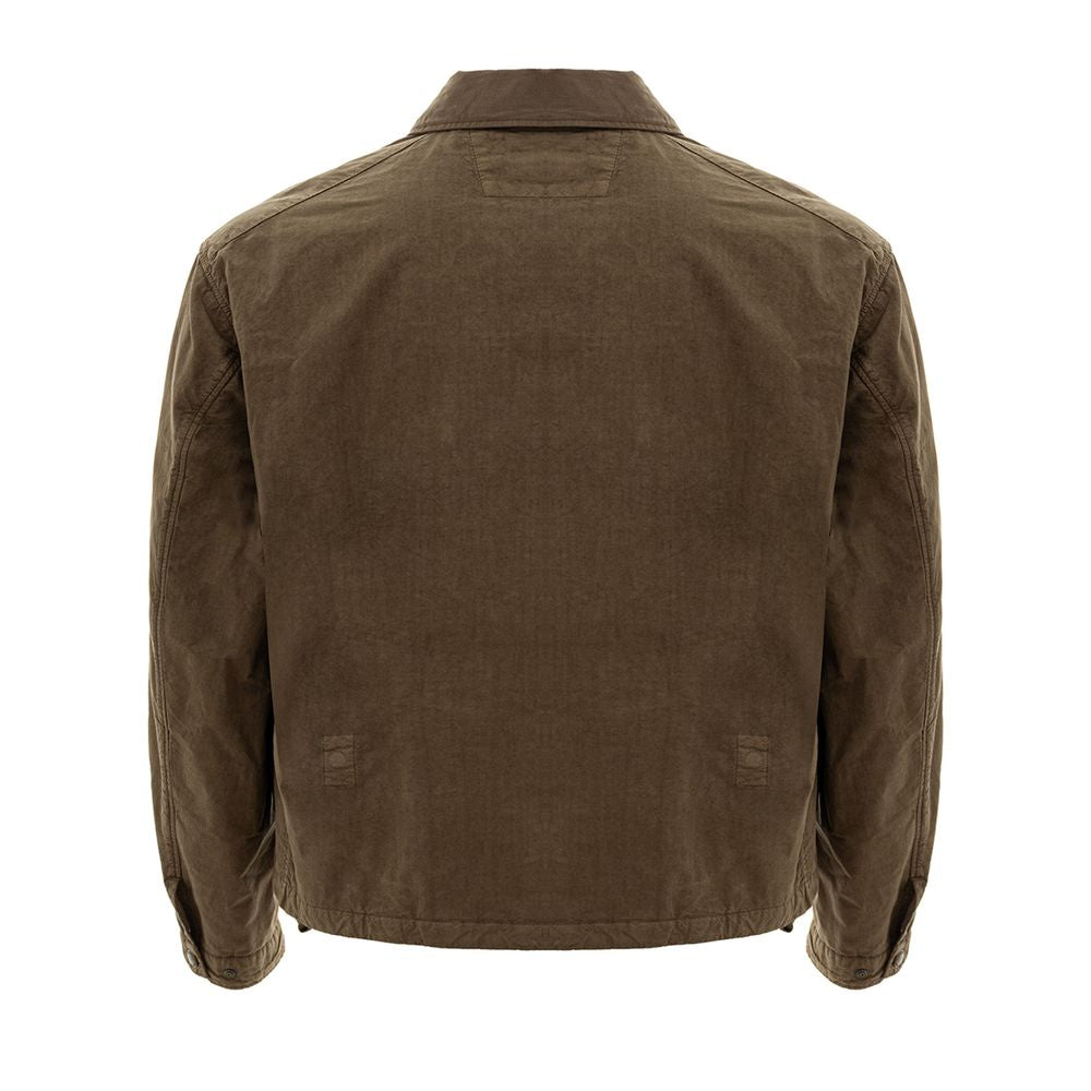 Chic Beige Polyamide Jacket For Men