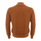 Chic Orange Wool Cardigan for Men