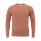 Orange Linen-Cotton Blend Sweater