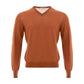 Chic Orange Woolen Sweater for Sophisticated Men