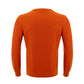 Classic Orange Cotton Sweater for Elegant Men