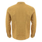 Gold Linen Elegance Men's Shirt