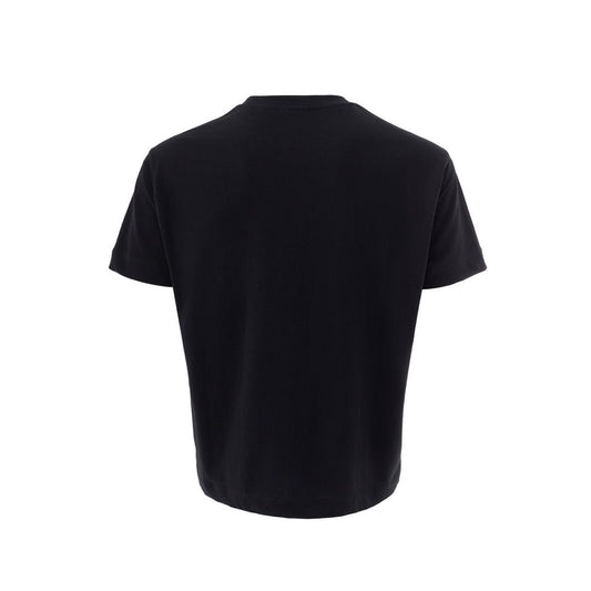 Elegant Black Cotton Tee for Men
