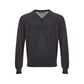 Elegant Gray Cashmere Sweater for Men