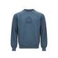 Elegant Cotton Blue Sweater for Men