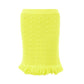 Elegant Yellow Cotton Skirt