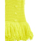 Elegant Yellow Cotton Skirt