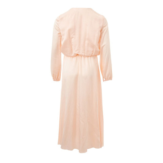 Silken Elegance Pink Dress