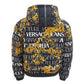 Sleek Black Versace Polyamide Jacket