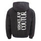 Sleek Black Versace Polyamide Jacket